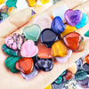 Natural Rose Quartz Heart Crystals