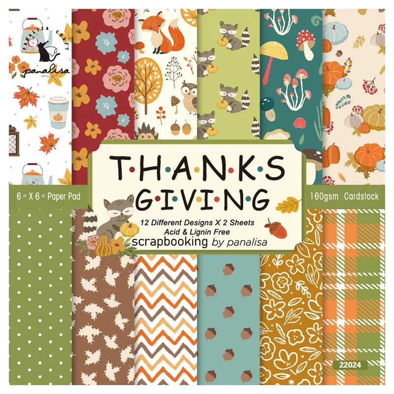 12-Sheet Christmas Scrapbooking Paper