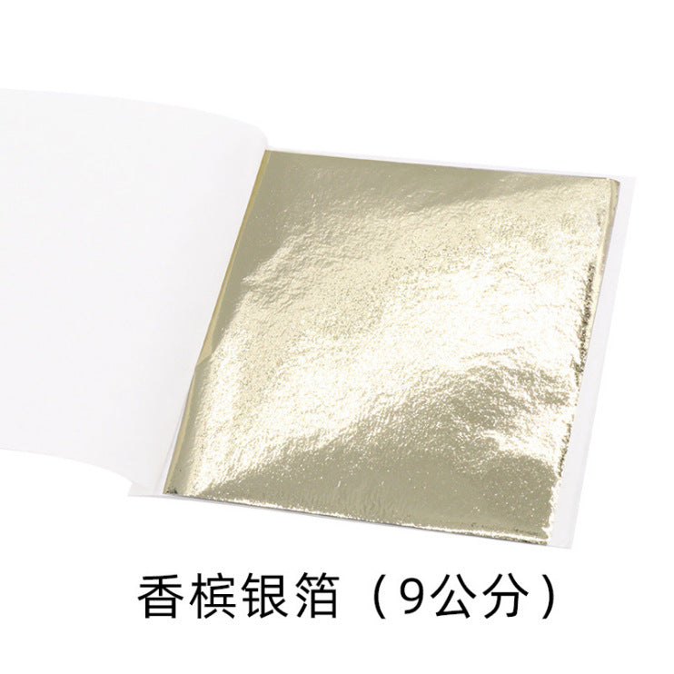 Gold & Silver Leaf Foil Sheets – 100pcs DIY Craft & Nail Art